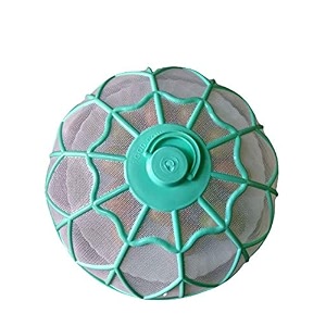 babbu dome round plastic net insect proof food cover light green  small- 10 inch