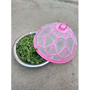 babbu food dome round plastic net 1275 inch food cover kitchen table flies mosquitoes insect proof dining tables covers rice vegetable covers for anti fly mosquito mesh pink