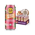Babe Organic Yerba Mate Energy Drinks | 150mg Plant-Based Caffeine | Natural Yerba Mate Tea with No Crash, No Jitters - Strawberry Coconut (12 x 16oz Cans)