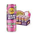 Babe Organic Yerba Mate Energy Drink, No Added Sugar, Dragon Fruit &amp; Passion Fruit, 12 oz Cans, 12 Pack