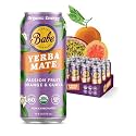 Babe Organic Yerba Mate Energy Drinks | 150mg Plant-Based Caffeine | Natural Yerba Mate Tea with No Crash, No Jitters - Passion Fruit Orange Guava (12 x 16oz Cans)