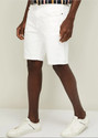 babeast Solid Men Denim White Denim Shorts