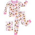 babee Reshinee Bamboo Viscose Toddler Girls Kids Pajamas Unicorn Mermaid Pjs Long Sleeve Snug fit 12M-8Y 2pcs Soft Jammies