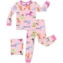 babee Reshinee Bamboo Viscose Toddler Girls Kids Pajamas Unicorn Mermaid Pjs Long Sleeve Snug fit 12M-8Y 2pcs Soft Jammies