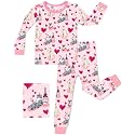 babee Reshinee Bamboo Viscose Toddler Girls Kids Pajamas Unicorn Mermaid Pjs Long Sleeve Snug fit 12M-8Y 2pcs Soft Jammies