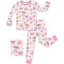 babee Reshinee Bamboo Viscose Toddler Girls Kids Pajamas Unicorn Mermaid Pjs Long Sleeve Snug fit 12M-8Y 2pcs Soft Jammies