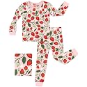 babee Reshinee Bamboo Viscose Toddler Girls Kids Pajamas Unicorn Mermaid Pjs Long Sleeve Snug fit 12M-8Y 2pcs Soft Jammies