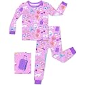 babee Reshinee Bamboo Viscose Toddler Girls Kids Pajamas Unicorn Mermaid Pjs Long Sleeve Snug fit 12M-8Y 2pcs Soft Jammies