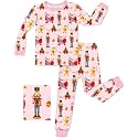 babee Reshinee Bamboo Viscose Toddler Girls Kids Pajamas Unicorn Mermaid Pjs Long Sleeve Snug fit 12M-8Y 2pcs Soft Jammies