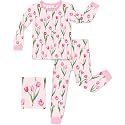 babee Reshinee Bamboo Viscose Toddler Girls Kids Pajamas Unicorn Mermaid Pjs Long Sleeve Snug fit 12M-8Y 2pcs Soft Jammies