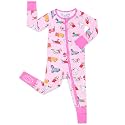 babee Reshinee Viscose Derived from Bamboo Baby Footie Pajamas Convertible Newborn Sleeper for Baby Girl Zipper Onesie 0-24M