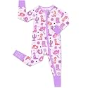 babee Reshinee Viscose Derived from Bamboo Baby Footie Pajamas Convertible Newborn Sleeper for Baby Girl Zipper Onesie 0-24M