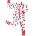 babee Reshinee Viscose Derived from Bamboo Baby Footie Pajamas Convertible Newborn Sleeper for Baby Girl Zipper Onesie 0-24M