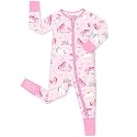babee Reshinee Viscose Derived from Bamboo Baby Footie Pajamas Convertible Newborn Sleeper for Baby Girl Zipper Onesie 0-24M