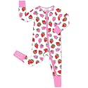 babee Reshinee Viscose Derived from Bamboo Baby Footie Pajamas Convertible Newborn Sleeper for Baby Girl Zipper Onesie 0-24M