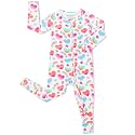 babee Reshinee Viscose Derived from Bamboo Baby Footie Pajamas Convertible Newborn Sleeper for Baby Girl Zipper Onesie 0-24M