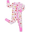 babee Reshinee Viscose Derived from Bamboo Baby Footie Pajamas Convertible Newborn Sleeper for Baby Girl Zipper Onesie 0-24M