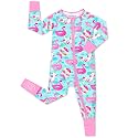 babee Reshinee Viscose Derived from Bamboo Baby Footie Pajamas Convertible Newborn Sleeper for Baby Girl Zipper Onesie 0-24M