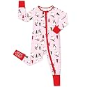 babee Reshinee Viscose Derived from Bamboo Baby Footie Pajamas Convertible Newborn Sleeper for Baby Girl Zipper Onesie 0-24M
