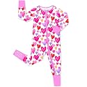 babee Reshinee Viscose Derived from Bamboo Baby Footie Pajamas Convertible Newborn Sleeper for Baby Girl Zipper Onesie 0-24M