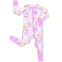 babee Reshinee Viscose Derived from Bamboo Baby Footie Pajamas Convertible Newborn Sleeper for Baby Girl Zipper Onesie 0-24M