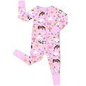 babee Reshinee Viscose Derived from Bamboo Baby Footie Pajamas Convertible Newborn Sleeper for Baby Girl Zipper Onesie 0-24M