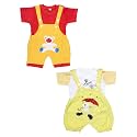 babeezworld Dungaree for Boys &amp; Girls Casual Printed Pure Cotton-Pack of 2 (Multicolour)