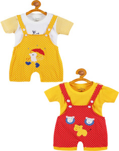 babeezworld dungaree for boys  girls casual applique pure cotton