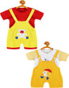 babeezworld Dungaree For Boys & Girls Casual Applique Pure Cotton