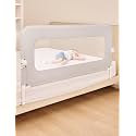BABELIO Bed Rail for Toddlers, 59" Wide Swing Down & Adjustable Height Toddler Bed Rails for Kids/Elderly/Adults, Baby Side Railing for Twin/Full/Queen/King Size