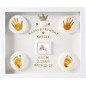 BABIES BLOOM - Baby Foot Printing Kit With Frame - Gift For Baby Shower Ceremony - Baby Hand And Foot Casting Kit (Led frame Yellow)