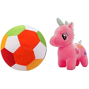 babique ball soft toy stuffed plush ball kids birthday gift 26 cm multi multicolor mediumampbabique unicorn stuffed soft toy plush for kids baby boy girl birthday 25cm- pink