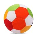 Babique Ball Soft Toy Stuffed Plush for Kids Birthday Gift 26 cm (Multi), Multicolor, Medium & Rattle Sound Soft Toy for Baby Boy Girl 10 cm