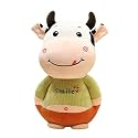 Babique Cute Cow Smiley Plush Soft Toy Cute Kids Animal Home Decor Boys/Girls/Baby 35 cm (Pack of 1)