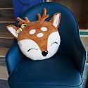 Babique Deer Pillow Plush Soft Toy Stuffed Cute Kids Animal Home Décor/Car Boys/Girls/Baby Brown 35 cm (Pack of 1)