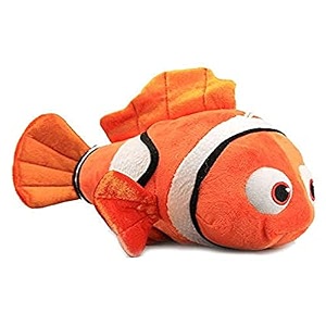 babique nemo fish toy plush soft toy cute kids animal home decor boysgirls -orange 25 cm