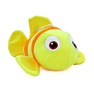 babique nemo fish toy plush soft toy cute kids animal home decor boysgirls -yellow 25 cm