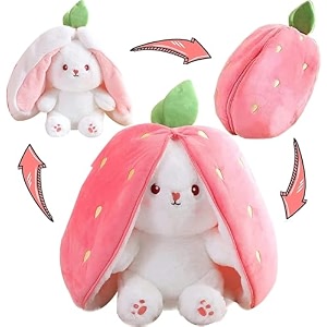 babique reversible carrot plush soft toy cute kids animal home car decor kids birthday boysgirlsbaby pink 30 cm