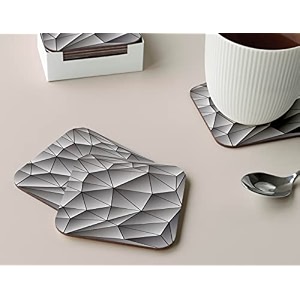 babique tea coaster set printed  mdf wood material coasters for home and kitchen office table dining table home decor set of 4 ct-26