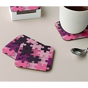 babique tea coaster set printed  mdf wood material coasters for home and kitchen office table dining table home decor set of 4 ct-20