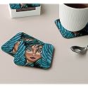 Babique Tea Coaster Set Printed , MDF Wood Material Coasters for Home and Kitchen, Office Table, Dining Table, Home Decor (Set of 4) CT-48