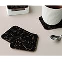 Babique Tea Coaster Set Printed , MDF Wood Material Coasters for Home and Kitchen, Office Table, Dining Table, Home Decor (Set of 4) CT-39