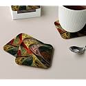Babique Tea Coaster Set Printed , MDF Wood Material Coasters for Home and Kitchen, Office Table, Dining Table, Home Decor (Set of 4) CT-49