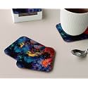 Babique Tea Coaster Set Printed , MDF Wood Material Coasters for Home and Kitchen, Office Table, Dining Table, Home Decor (Set of 4) CT-25