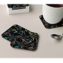 Babique Tea Coaster Set Printed , MDF Wood Material Coasters for Home and Kitchen, Office Table, Dining Table, Home Decor (Set of 4) CT-31