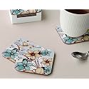 Babique Tea Coaster Set Printed , MDF Wood Material Coasters for Home and Kitchen, Office Table, Dining Table, Home Decor (Set of 4) CT-40