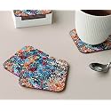 Babique Tea Coaster Set Printed , MDF Wood Material Coasters for Home and Kitchen, Office Table, Dining Table, Home Decor (Set of 4) CT-18