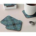Babique Tea Coaster Set Printed , MDF Wood Material Coasters for Home and Kitchen, Office Table, Dining Table, Home Decor (Set of 4) CT-55