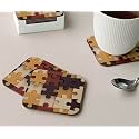 Babique Tea Coaster Set Printed , MDF Wood Material Coasters for Home and Kitchen, Office Table, Dining Table, Home Decor (Set of 4) CT-46