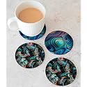 Babique Tea Coaster Set Printed , MDF Wood Material Coasters for Home and Kitchen, Office Table, Dining Table, Home Decor (Set of 4) CT-70